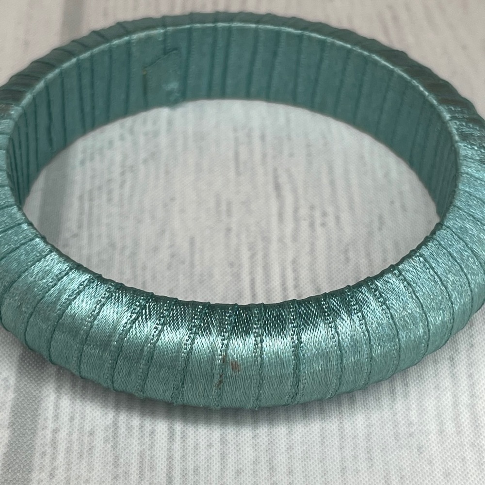 Teal Ribbon Bangle - Picture 4 of 4